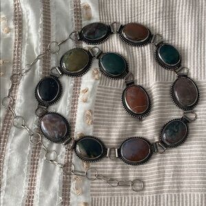 Boho Genuine Quartz Concho Belt